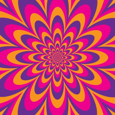  Pembe, mor ve turuncu sonsuz çiçek