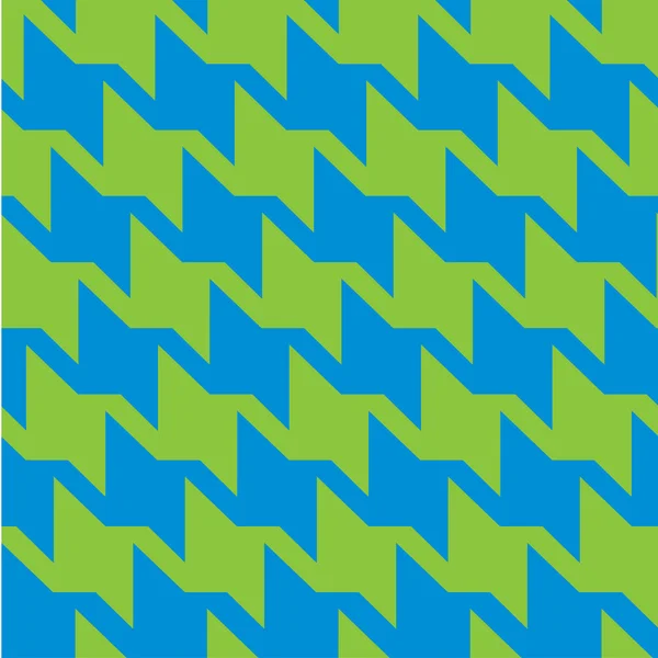 Houndstooth in Blue and Green — Stock Vector
