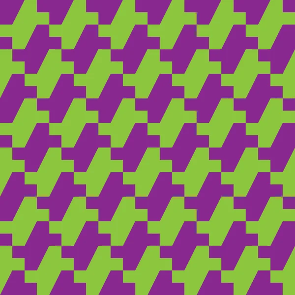 紫と緑の千鳥格子 — ストックベクタ