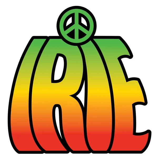 Irie Symbole de paix — Image vectorielle