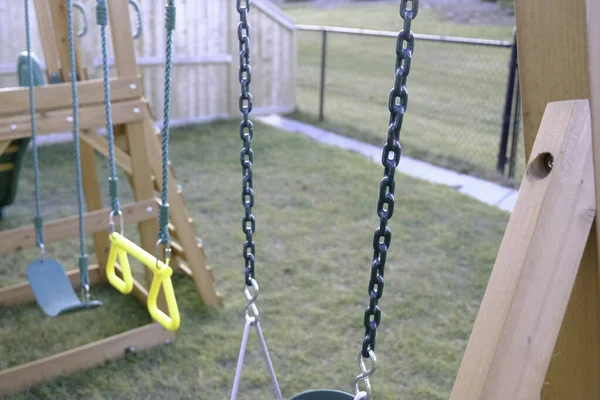 Playground equipment for childrens play and fun — Stock Photo, Image