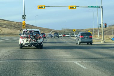 17 Nisan 2021 - Calgary Alberta Kanada - Bisikletli araç
