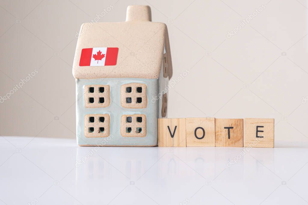 Canada Voters issue affordable housing election concept