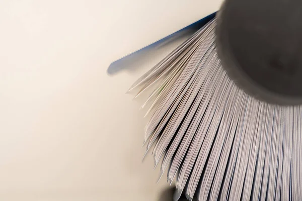 Side view of Rolodex device for contact details — Stock Photo, Image