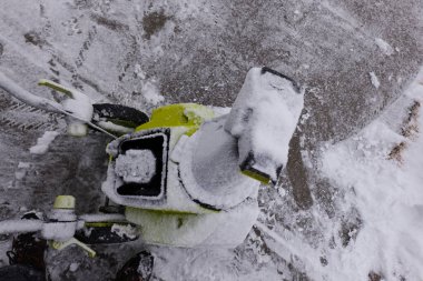 Kışın Elektrik Kablosuz Kar üfleyici