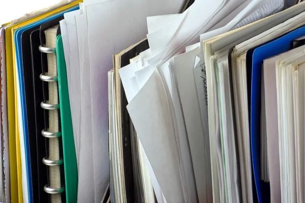 Документы и папки файлов — стоковое фото