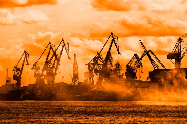 Industrial sea port — Stock Photo, Image