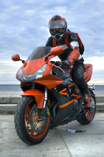 Motocyclist — Stock Photo, Image