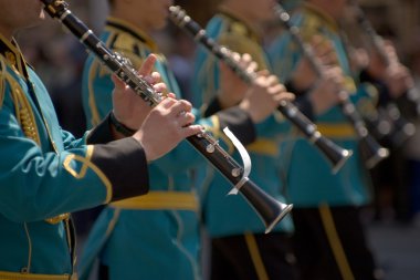 Kazakhstan military band clipart