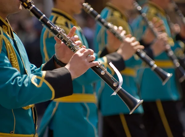 Banda militar de Kazajstán — Foto de Stock