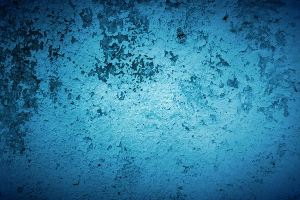 Стара Темно Синя Стіна Плямах Тріщинах Плямах Пофарбована Бетонна Стіна — стоковий вектор