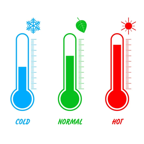 배경에 온도계 아이콘 Vector Weather Infographics — 스톡 벡터