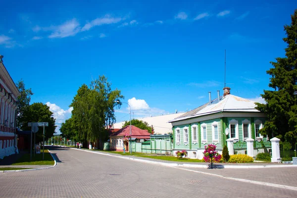 Nyizsnyij Novgorod Oroszország 2019 Március Régi Egyemeletes Faház — Stock Fotó
