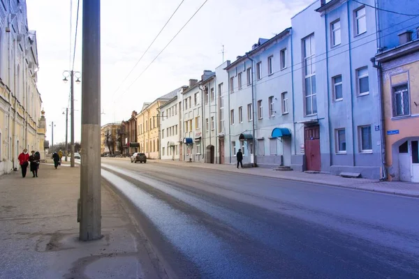 ロシアのウラジミール2021年5月1日 街の静かな通り — ストック写真
