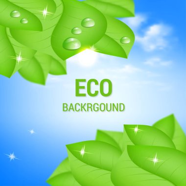 Yaz yeşili arka plan. Vektör soyut resmi.