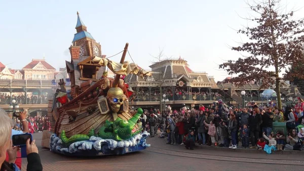 Frankreich Paris März 2015 Ein Piratenschiff Bei Der Französischen Disneyland — Stockfoto