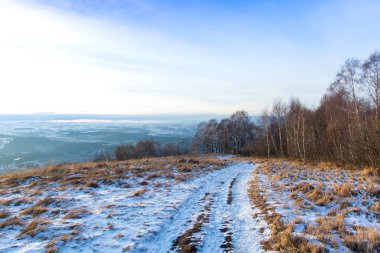 Kislovodsk, Rusya. 28 Aralık 2018. Kışın dağ zirveleri