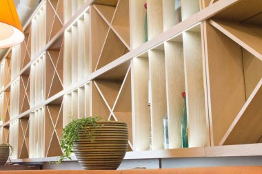 Moskova, Rusya. 8 Mart 2018. Restoranın içi çok güzel..