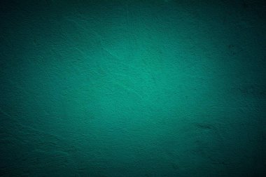 Eski yeşil duvar lekeler, çatlaklar, lekeler. Soyut grunge tarzı çatı katında boyanmış beton duvar. Arkaplan, portreler, posterler için klasik duvar arkaplan dokusu.