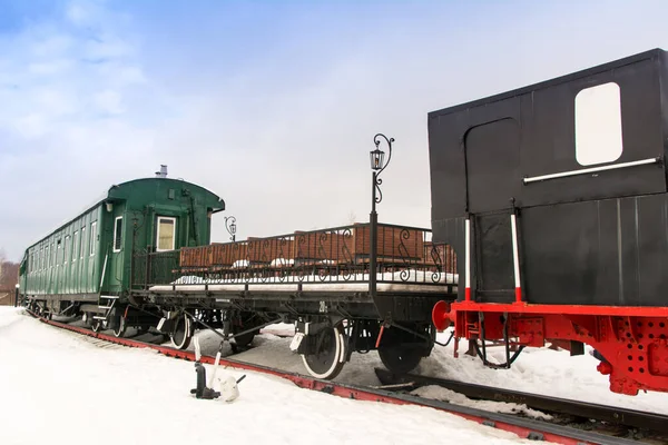 Nizhny Novgorod Russia March 2019 Museum Old Steam Locomotives Open — Stock Photo, Image