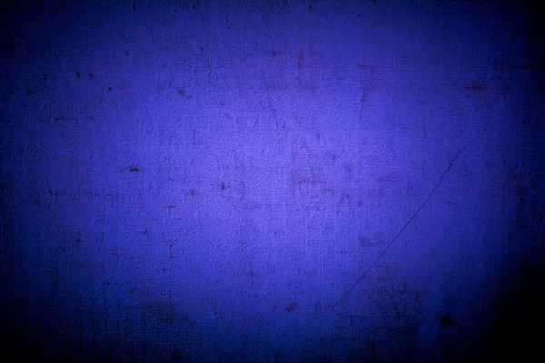 Vieux Mur Bleu Taches Fissures Taches Mur Béton Peint Dans — Photo