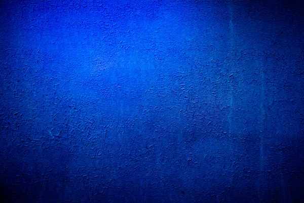 Vieux Mur Bleu Taches Fissures Taches Mur Béton Peint Dans — Photo