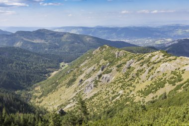 hiking trail dan tatra Dağları manzarası. Polonya. Avrupa.