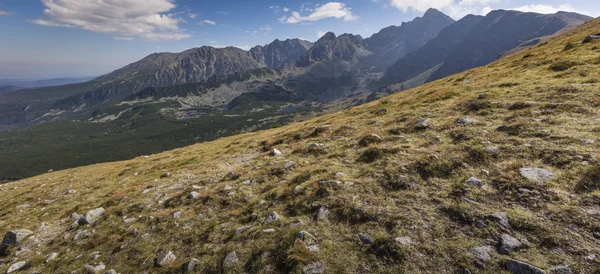 Widok z Kasprowego Wierch szczyt w polskich Tatrach — Zdjęcie stockowe