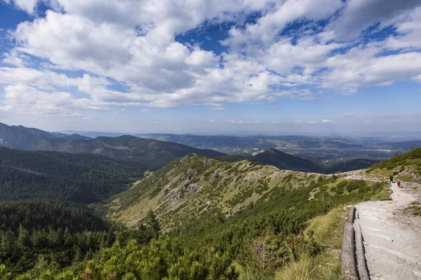 Blick auf das Tatra-Gebirge vom Wanderweg. Polen. Europa. — Stockfoto