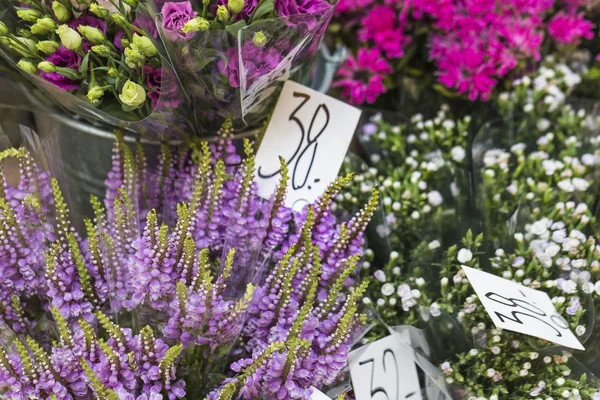 Açık çiçek pazarı, Kopenhag, Danimarka. — Stok fotoğraf