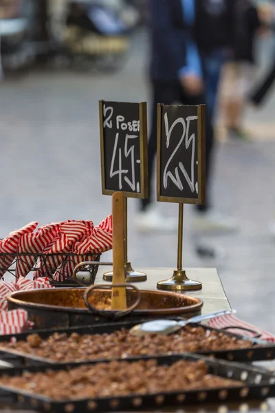 Traditionel dansk gademad - Stock-foto