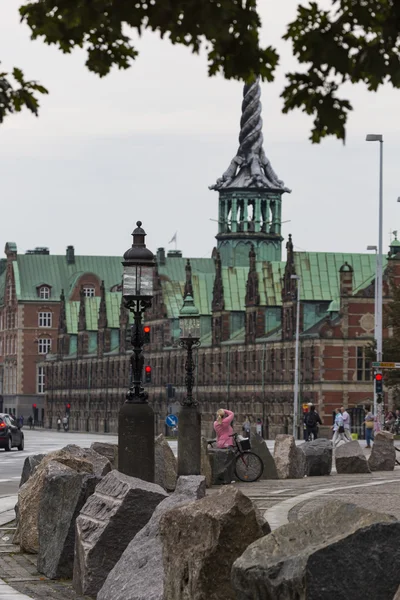 Kopenhagen, Dänemark -8. September: altes Börsengebäude in — Stockfoto