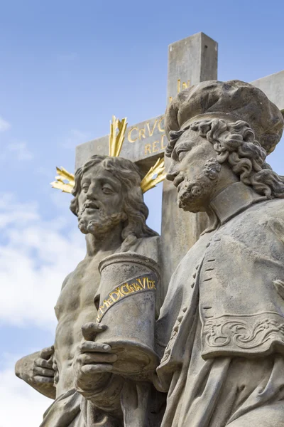 The Charles Bridge is a famous historic bridge that crosses the — Stock Photo, Image