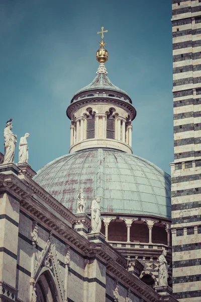 Sienas katedral, tillägnad antagandet av den välsignade Virg — Stockfoto