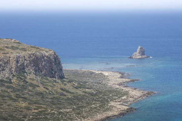 Baie de Balos à l'île de Crète en Grèce. Superficie de Gramvousa . — Photo