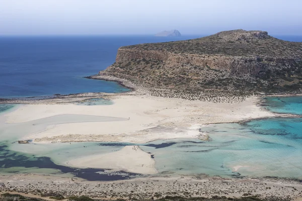 Baie de Balos à l'île de Crète en Grèce. Superficie de Gramvousa . — Photo
