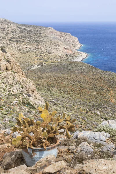 Baie de Balos à l'île de Crète en Grèce. Superficie de Gramvousa . — Photo