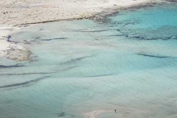 Baie de Balos à l'île de Crète en Grèce. Superficie de Gramvousa . — Photo