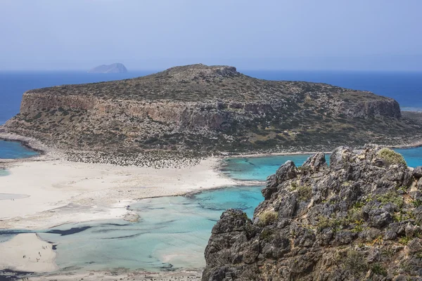 Balos Bay auf einer griechischen Insel. Bereich von gramvousa. — Stockfoto