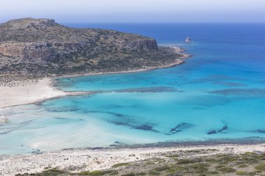 balos, Yunanistan'ın Girit Adası'nda bay. gramvousa alanı.