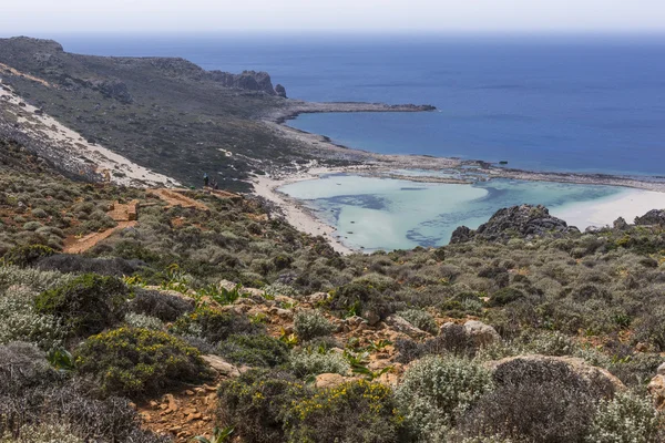 Balos bay på ön Kreta i Grekland. område i gramvousa. — Stockfoto