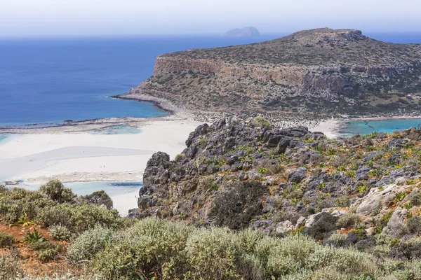 Balos Bay auf einer griechischen Insel. Bereich von gramvousa. — Stockfoto