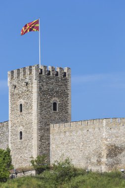 Skopje, Makedonya - 15 Nisan: Kale kale tarihi bir fortre olduğunu