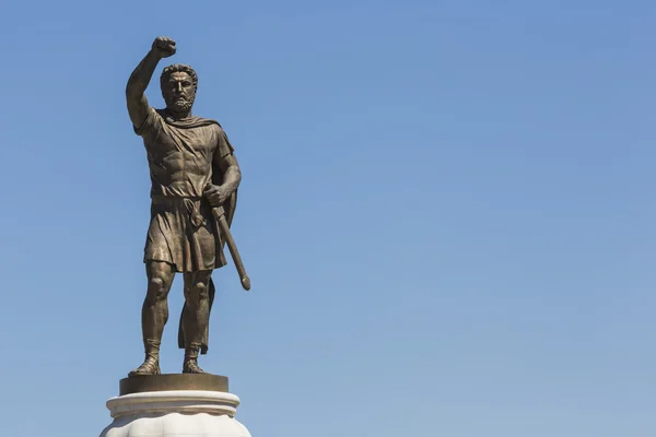 Памятник Филипу II, отцу памятника Александру Македонскому. Скоп — стоковое фото