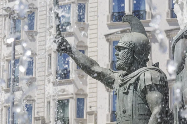 Skopje, Makedonien - 14 April, 2016:Statue Alexander stort — Stockfoto