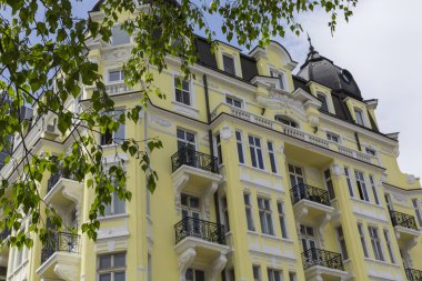 Sofia, Bulgaristan - 14 Nisan 2016: Downtown Sofya, larg olduğunu