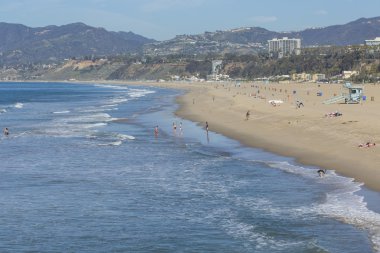 Santa Monica beach California ABD