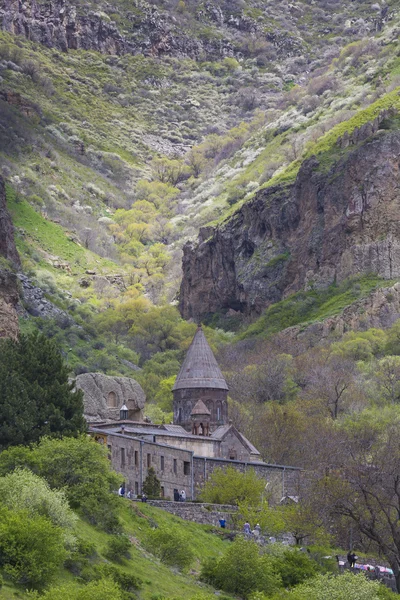 Монастырь Гегард, уникальное архитектурное сооружение в К — стоковое фото