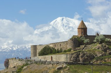 The Khor Virap is an Armenian monastery , located in the Ararat  clipart