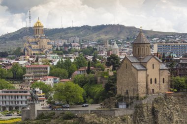 TBILISI, GEORGIA - MAY 07, 2016: Bridge over the river of Tbilis